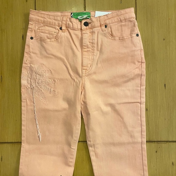 Free People Sandrine Rose Womens Embroidered Jeans Ankle New 29 virgin l… - Picture 14 of 15